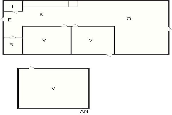 Foto van Gezellig vakantiehuis in Marielyst-By Traum - Vakantiehuis in Væggerløse - FloorPlan