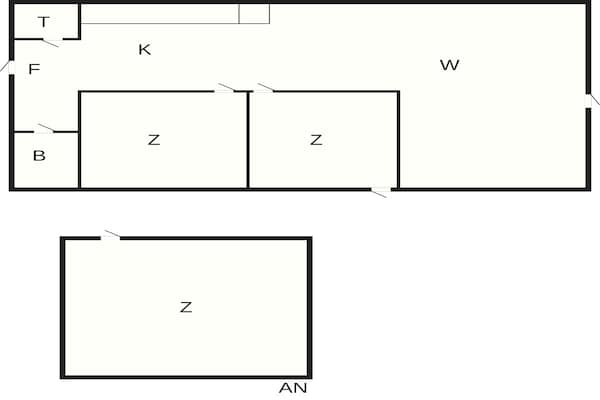 Foto van Gezellig vakantiehuis in Marielyst-By Traum - Vakantiehuis in Væggerløse - FloorPlan