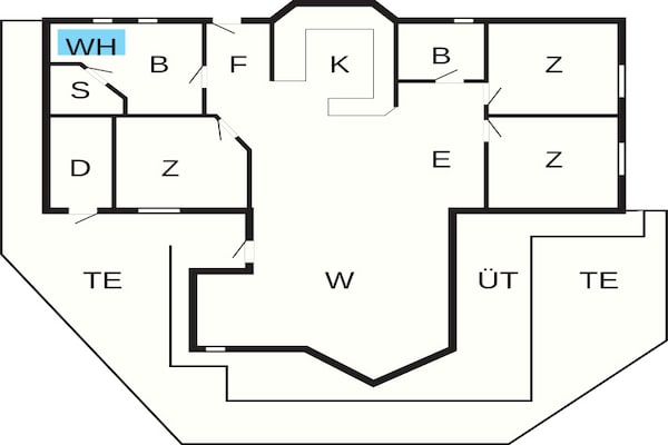 Foto van 6 persoons vakantie huis in Ansager - Vakantiehuis in Ansager - FloorPlan