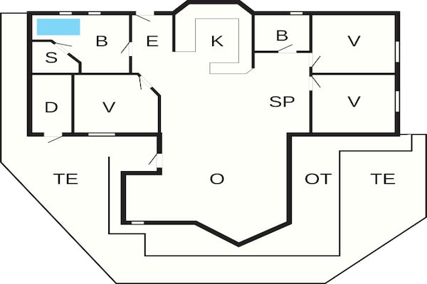 Foto van 6 persoons vakantie huis in Ansager - Vakantiehuis in Ansager - FloorPlan