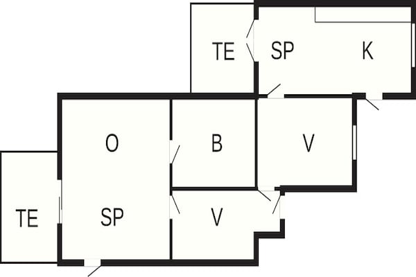 Foto van Rustig toevluchtsoord aan de rivier - Vakantiehuis in Holstebro - FloorPlan