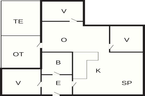 Foto van 6 persoons vakantie huis in Toftlund - Vakantiehuis in Toftlund - FloorPlan