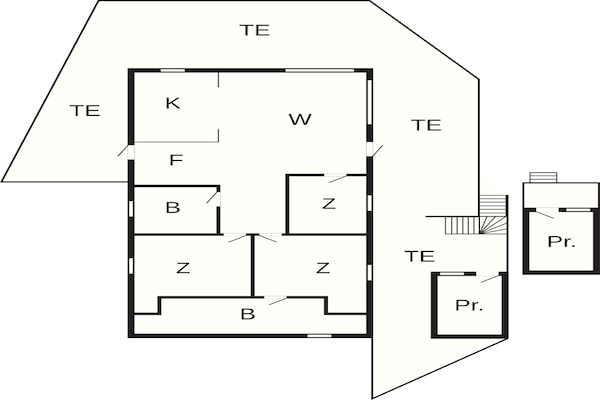 Foto van 7 persoons vakantie huis in KLOKKARVIK - Vakantiehuis in Klokkarvik - FloorPlan