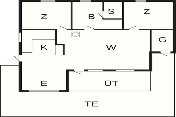 Foto van 6 persoons vakantie huis in Ringkøbing - Vakantiehuis in Ringkøbing - FloorPlan