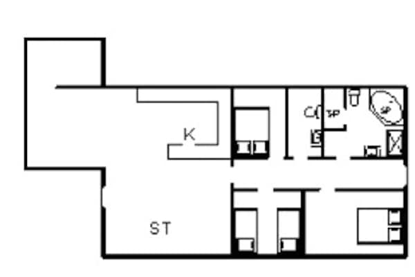 Foto van 6 persoons vakantie huis in Nørre Nebel - Vakantiehuis in Nørre Nebel - FloorPlan