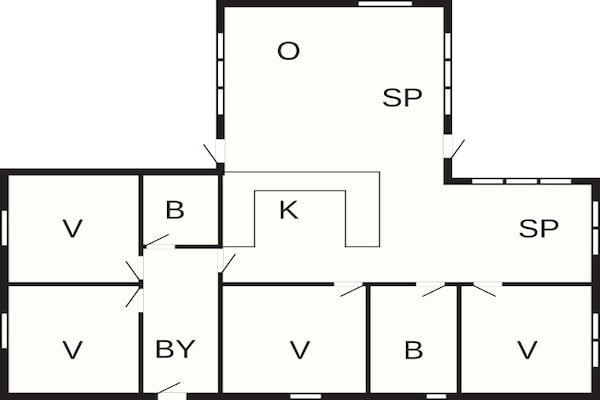 Foto van 10 persoons vakantie huis in Ansager - Vakantiehuis in Ansager - FloorPlan