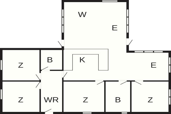 Foto van 10 persoons vakantie huis in Ansager - Vakantiehuis in Ansager - FloorPlan
