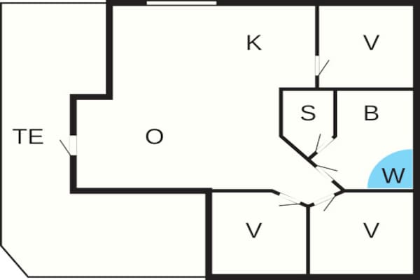 Foto van 6 persoons vakantie huis in Rømø - Vakantiehuis in Rømø - FloorPlan