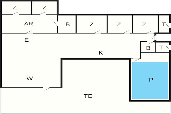 Foto van 14 persoons vakantie huis in Vejby - Vakantiehuis in Vejby - FloorPlan