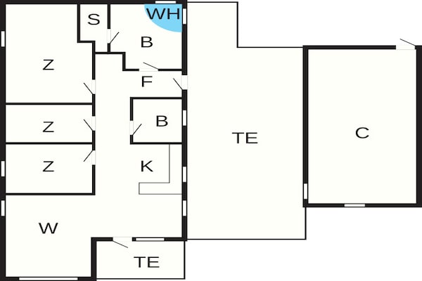 Foto van 6 persoons vakantie huis in Løkken - Vakantiehuis in Løkken - FloorPlan