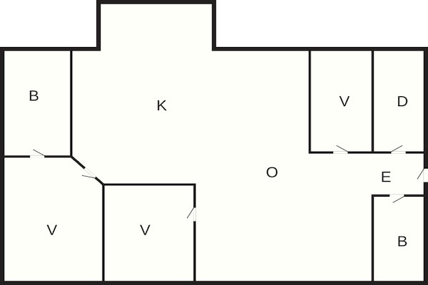 Foto van 6 persoons vakantie huis in Strandby - Vakantiehuis in Strandby - FloorPlan