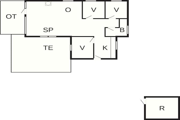 Foto van 6 persoons vakantie huis in Hals - Vakantiehuis in Hals - FloorPlan
