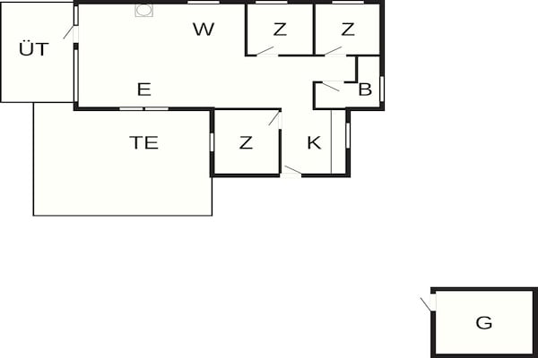 Foto van 6 persoons vakantie huis in Hals - Vakantiehuis in Hals - FloorPlan