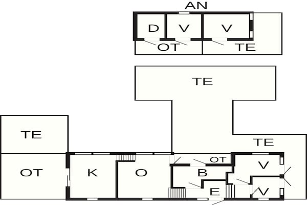 Foto van 8 persoons vakantie huis in Ebeltoft - Vakantiehuis in Ebeltoft - FloorPlan