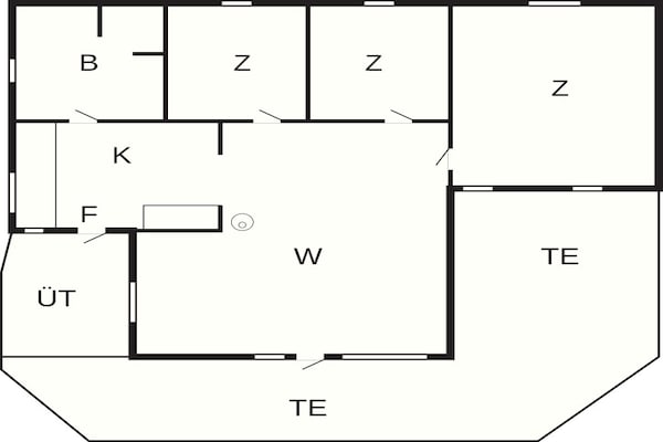 Foto van 6 persoons vakantie huis in Juelsminde - Vakantiehuis in Juelsminde - FloorPlan