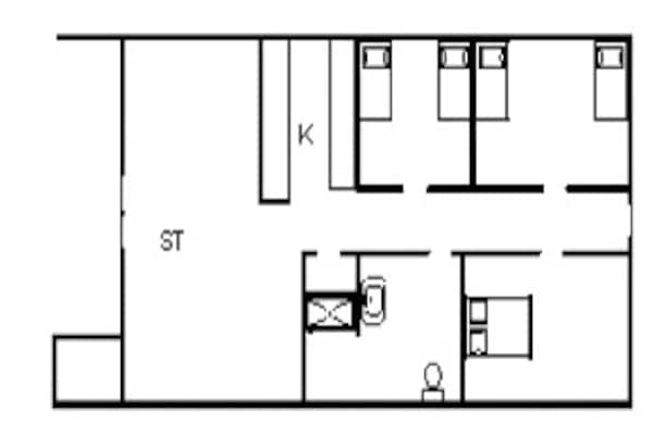 Foto van 6 persoons vakantie huis in Blåvand - Vakantiehuis in Blåvand - FloorPlan