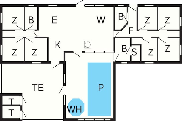 Foto van 18 persoons vakantie huis in Ulfborg - Vakantiehuis in Ulfborg - FloorPlan