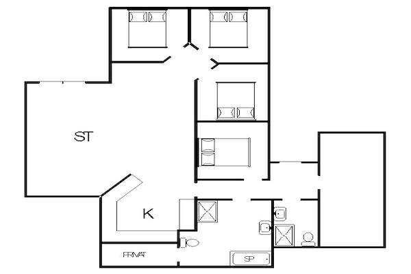 Foto van Luxe Familieverblijf in Blavand-By Traum - Vakantiehuis in Blåvand - FloorPlan