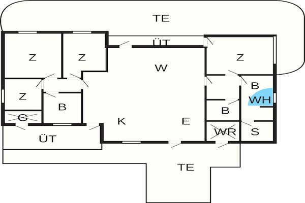 Foto van Gezellig toevluchtsoord in Skovmose - Vakantiehuis in Sydals - FloorPlan
