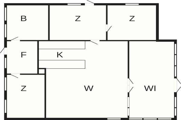 Foto van Zeezicht - Door Traum - Vakantiehuis in Væggerløse - FloorPlan