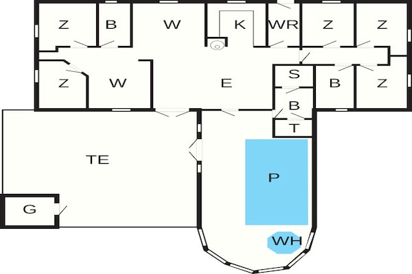 Foto van 12 persoons vakantie huis in Væggerløse - Vakantiehuis in Væggerløse - FloorPlan
