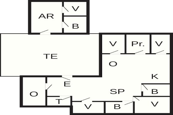 Foto van Luxe toevluchtsoord in Gronhoj-By Traum - Vakantiehuis in Løkken - FloorPlan