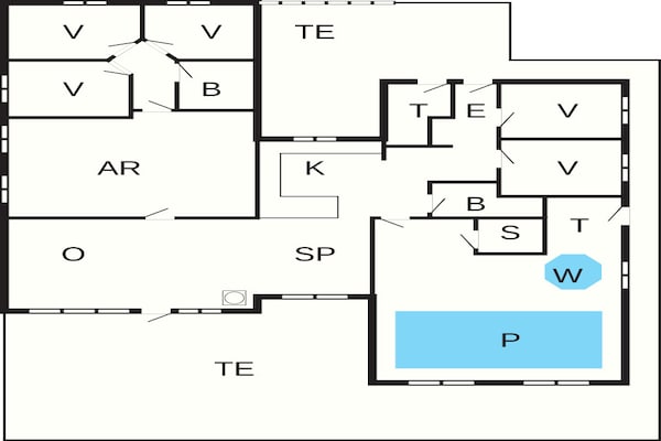 Foto van 14 persoons vakantie huis in Juelsminde - Vakantiehuis in Juelsminde - FloorPlan