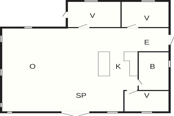 Foto van Sfeervol Havenhuisje-By Traum - Vakantiehuis in Jægerspris - FloorPlan