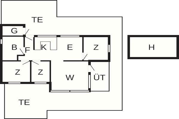 Foto van Stijlvol toevluchtsoord in Gronhoj-By Traum - Vakantiehuis in Løkken - FloorPlan