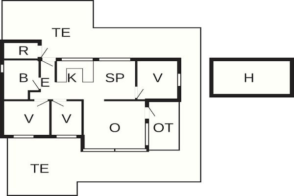 Foto van Stijlvol toevluchtsoord in Gronhoj-By Traum - Vakantiehuis in Løkken - FloorPlan