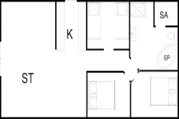 Foto van Moderne Bosuitje-By Traum - Vakantiehuis in Tarm - FloorPlan