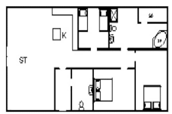 Foto van 6 persoons vakantie huis in Tarm - Vakantiehuis in Tarm - FloorPlan