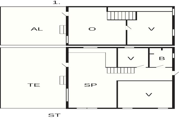Foto van Kustsereniteit in Fjellerup-By Traum - Vakantiehuis in Glesborg - FloorPlan