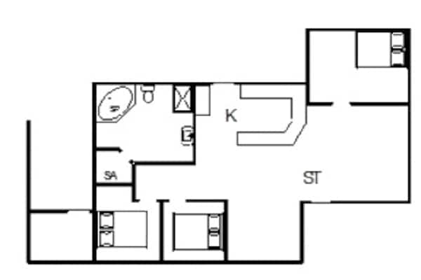 Foto van 6 persoons vakantie huis in Tarm - Vakantiehuis in Tarm - FloorPlan