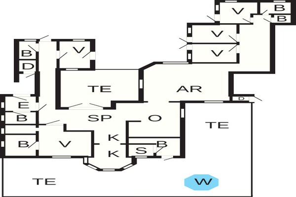 Foto van 16 persoons vakantie huis in Væggerløse - Vakantiehuis in Væggerløse - FloorPlan