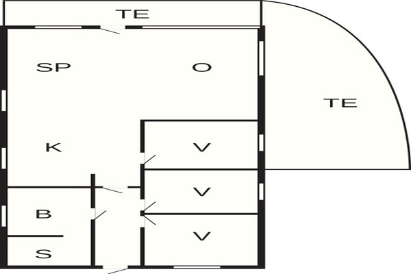 Foto van Zeezijde Cottage met Sauna-By Traum - Vakantiehuis in Sydals - FloorPlan