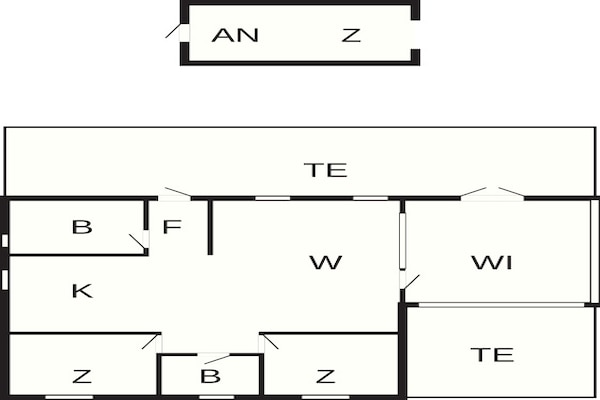 Foto van 6 persoons vakantie huis in Storvorde - Vakantiehuis in Storvorde - FloorPlan