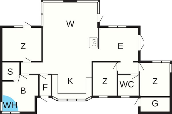 Foto van 6 persoons vakantie huis in Hirtshals - Vakantiehuis in Hirtshals - FloorPlan