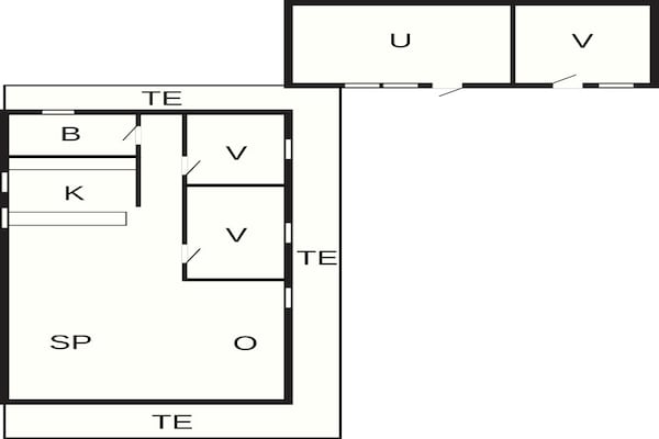 Foto van Lichte huisje bij de Lagune-By Traum - Vakantiehuis in Hals - FloorPlan