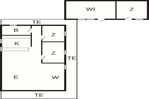Foto van Lichte huisje bij de Lagune-By Traum - Vakantiehuis in Hals - FloorPlan