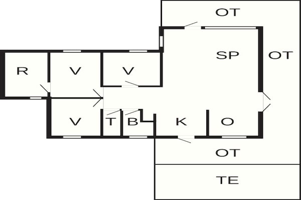 Foto van Kustsereniteit bij Als Odde-By Traum - Vakantiehuis in Hadsund - FloorPlan