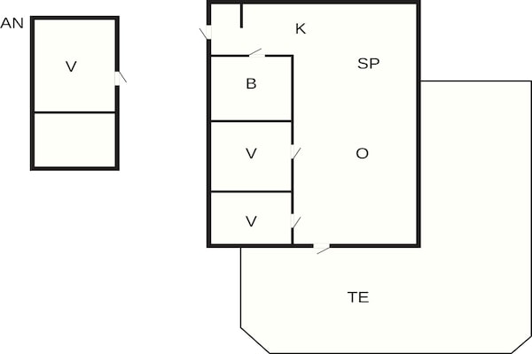 Foto van 6 persoons vakantie huis in Slagelse - Vakantiehuis in Slagelse - FloorPlan
