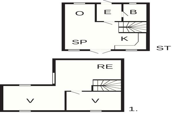 Foto van Vakantie huis op een vakantie park in Ebeltoft - Vakantiehuis in Ebeltoft - FloorPlan