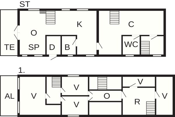 Foto van 10 persoons vakantie huis in Fur - Vakantiehuis in Fur - FloorPlan