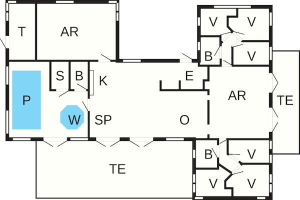 Foto van 16 persoons vakantie huis in Væggerløse - Vakantiehuis in Væggerløse - FloorPlan