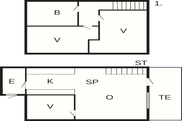 Foto van 6 persoons vakantie huis in Rømø - Vakantiehuis in Rømø - FloorPlan