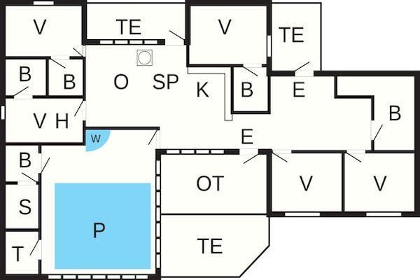 Foto van 14 persoons vakantie huis in Sæby - Vakantiehuis in Sæby - FloorPlan
