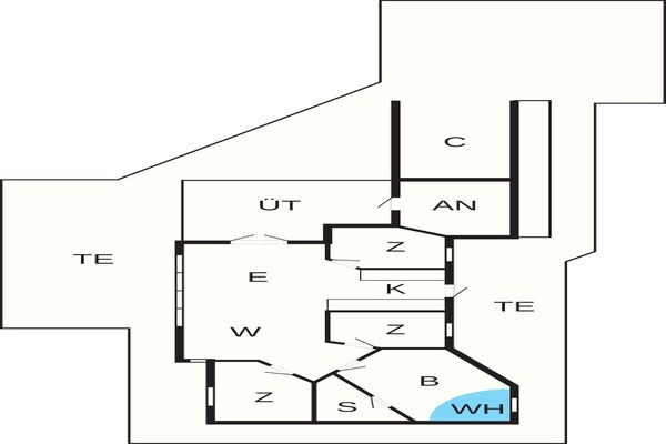 Foto van 6 persoons vakantie huis in Sjølund - Vakantiehuis in Sjølund - FloorPlan