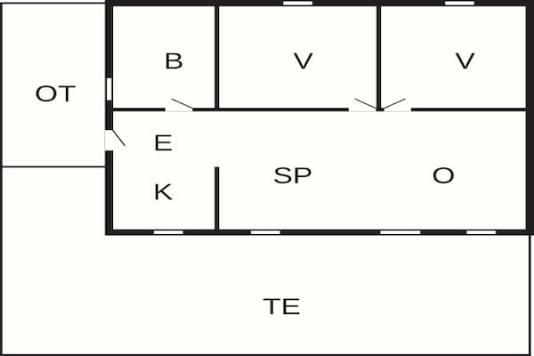 Foto van 6 persoons vakantie huis in Hadsund - Vakantiehuis in Hadsund - FloorPlan