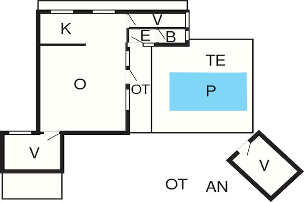 Foto van 6 persoons vakantie huis in Nexø - Vakantiehuis in Nexø - FloorPlan